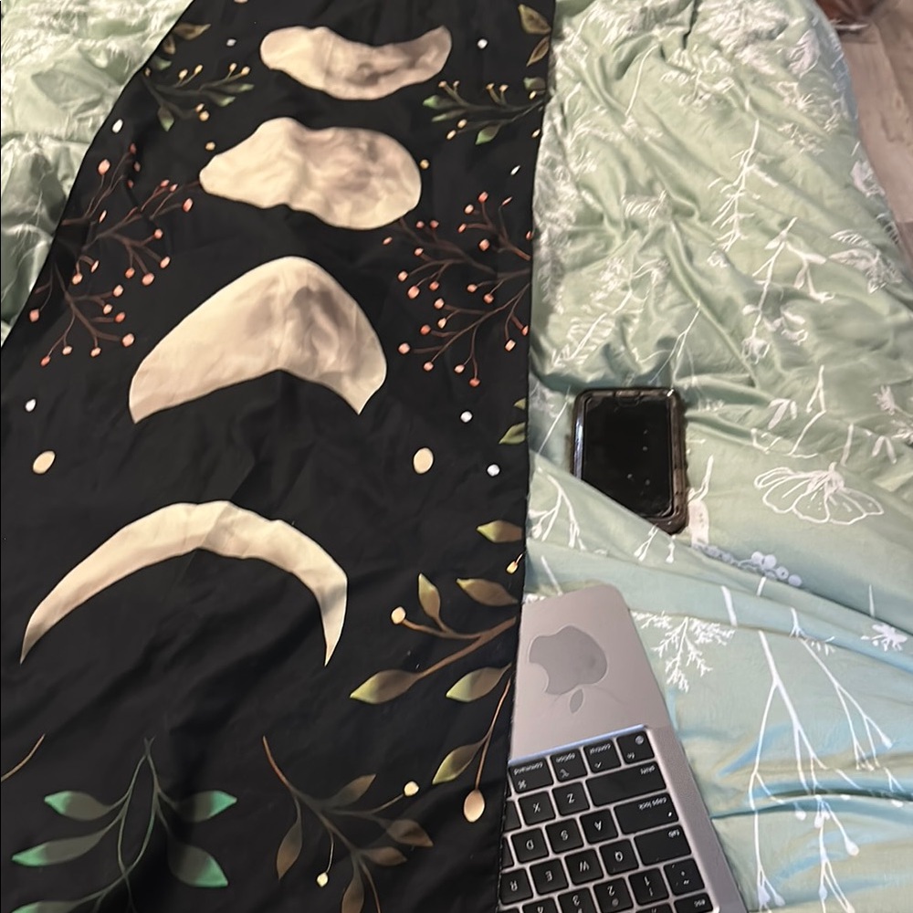 Black and Cream Moon Phase Tapestry